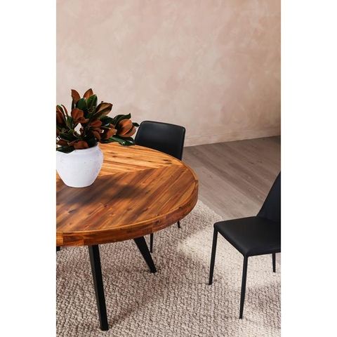 A Closer Look at the Parq 60in Round Dining Table in Captivating Amber